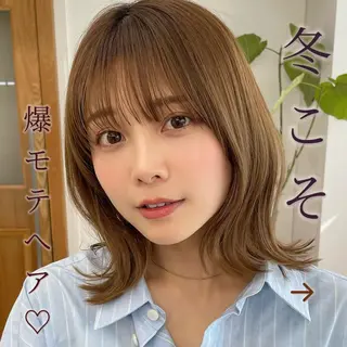 似合わせレイヤー🌟 巻ける縮毛矯正みつきのヘアスタイル