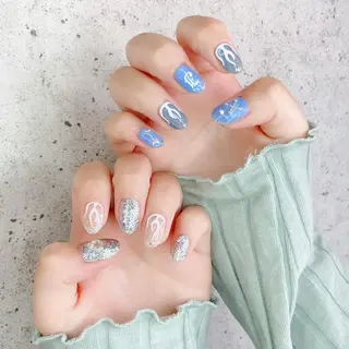 セミロング カラー パーマ ヘアアレンジ メンズ キッズ ネイル マツエク・マツパ アイブロウ Salon Ｋのネイルデザイン