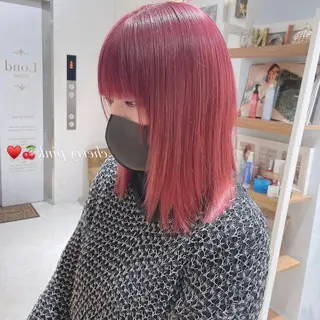ミディアム カラー もえな /カラー/ハイトーンのヘアスタイル