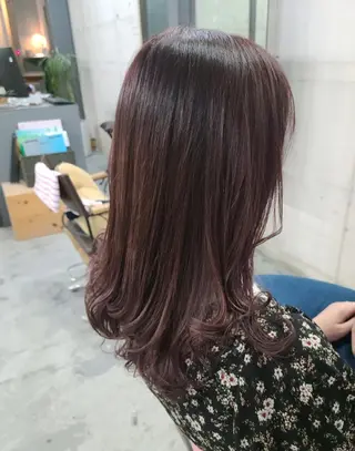 セミロング カラー ヘアアレンジ terra✂️川嶋 大輔のヘアスタイル