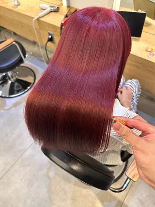 ロング レイヤー/ブリーチ iwamiya岩見谷のヘアスタイル