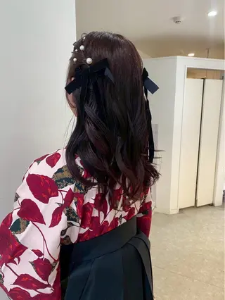 ミディアム ヘアアレンジ 透明感カラー /艶髪️♡saya♡のヘアスタイル