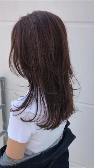 セミロング カラー クドウレイ fifth神南のヘアスタイル