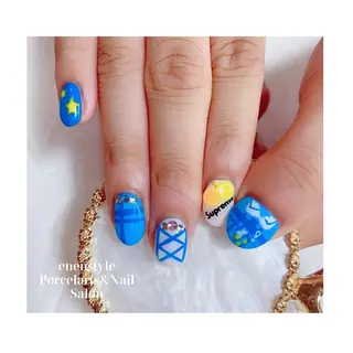 ミディアム ネイル 🐾enen style 🐾のネイルデザイン