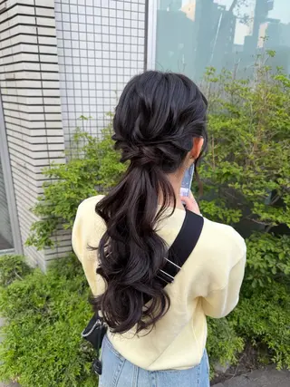 ロング ヘアアレンジ SATO RINKAのヘアスタイル