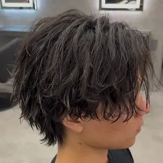 ショート パーマ ヘアアレンジ メンズ 【札幌メンズ特化】 🔥RIKU🔥のヘアスタイル