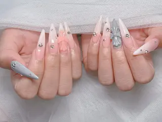 ロング カラー hiro koのネイルデザイン