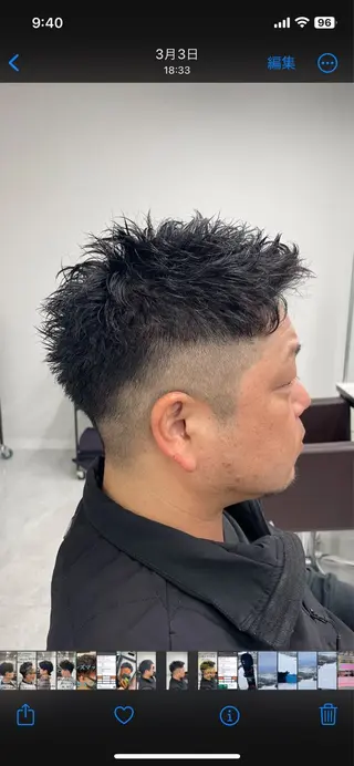 ショート パーマ メンズ メンズ特化AMITY SHINGOのヘアスタイル