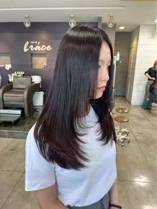 ロング カラー 西岡 英菜のヘアスタイル