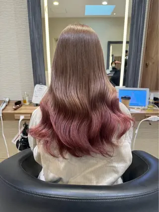 ロング カラー ふわっと抜け感🫧 ブラウンベージュ🤎のヘアスタイル