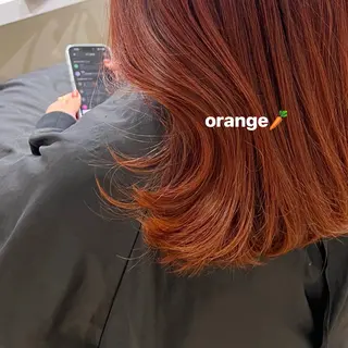 ミディアム カラー 海外風レイヤー🎀 新宿MOMOKA🍑のヘアスタイル