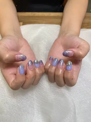 ネイル ユリ🎀長さだし/ パラジェル/持ち込みのネイルデザイン