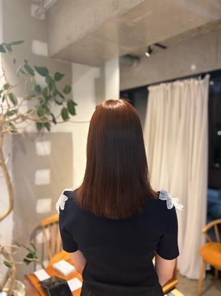 ミディアム カラー ブラウンカラー特化/ 艶✖️上品/修生のヘアスタイル