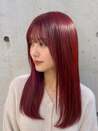 セミロング カラー 似合わせ×ケア 質感🫧シオンのヘアスタイル
