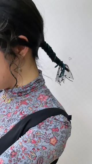 ミディアム ヘアアレンジ 髙塚碧🇰🇷 韓国ヘア🎗️のヘアスタイル