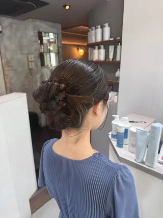 セミロング 神谷 亜結美のヘアスタイル