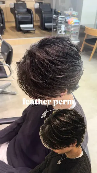 ショート パーマ fifth天神パーマ メンズ特化/虎太郎のヘアスタイル