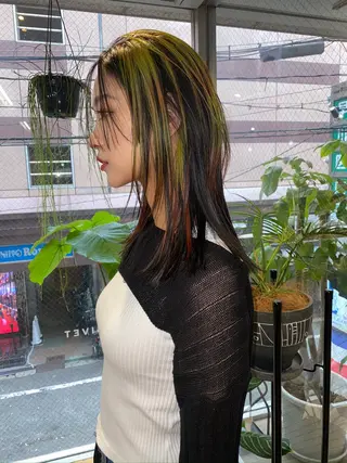 ミディアム カラー ヘアアレンジ ウルフカット モデル募集中！ミカのヘアスタイル
