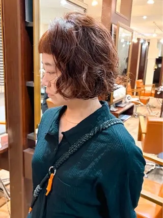 ショート パーマ 宮本 泰周のヘアスタイル