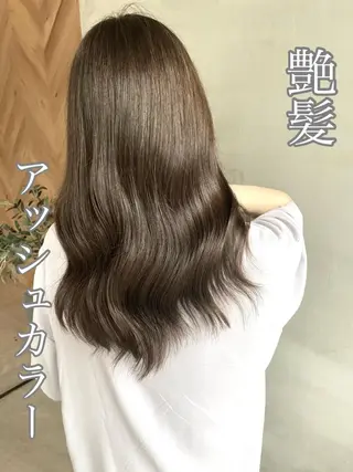 セミロング カラー ヘアアレンジ ネイル マツエク・マツパ 夜23時まで予約🉑 reverieあきらのヘアスタイル