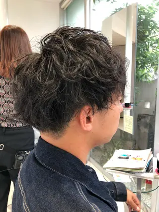 ショート パーマ メンズ メンズ特化AMITY SHINGOのヘアスタイル