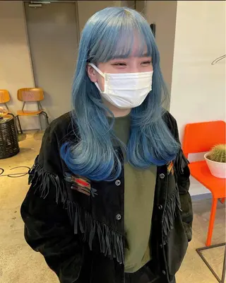 ロング カラー 梅田デザインカラー 🌈🏆ヒノキのヘアスタイル