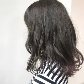 ミディアム カラー 透明感カラー/ レイヤー　YUKAのヘアスタイル