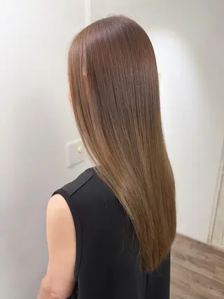 ロング カラー ハイライト⭐️上野 高広のヘアスタイル