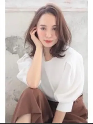 ミディアム 河島 裕樹のヘアスタイル