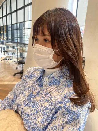 ロング 増井 彩乃のヘアスタイル