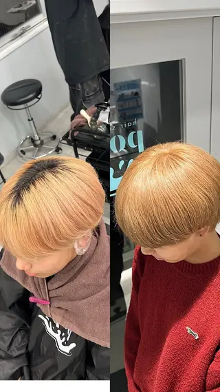 カラー メンズ ブリーチ練習 モデル募集✨️NOAのヘアスタイル