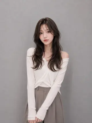 ロング レイヤー【無料】🧸 山口みずほ 🤎のヘアスタイル