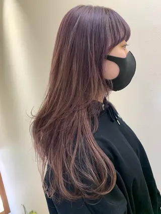ロング カラー hubhair レイヤー/透明感のヘアスタイル