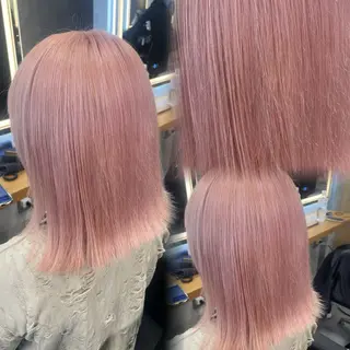 ミディアム カラー ヘアアレンジ 透明感カラー/推しカ ラー☁️JURAのヘアスタイル