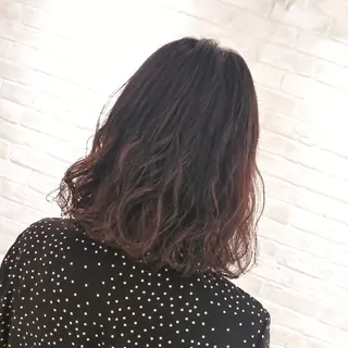 ミディアム パーマ 大場 友稀のヘアスタイル