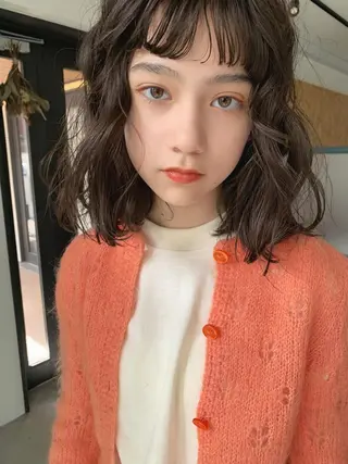 ミディアム カラー パーマ ヘアアレンジ マツエク・マツパ トレンド眉🌈✨ arisaの眉毛・アイブロウイメージ