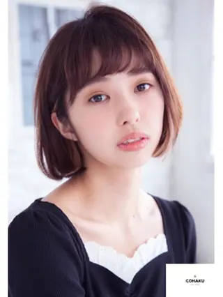 ミディアム カラー tocoha 四條畷駅のヘアスタイル