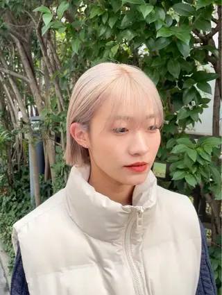 ショート カラー パーマ ヘアアレンジ メンズ キッズ ネイル マツエク・マツパ アイブロウ 大人スタイル 太田のヘアスタイル