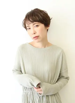 ショート カラー パーマ un 溝の口 伊豆本のマツエク・マツパデザイン