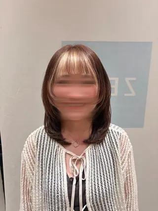 ミディアム ヘアアレンジ 森 花里奈のヘアスタイル