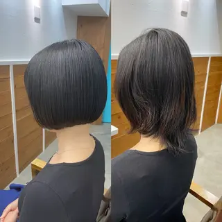 ショート カラー 透明感カラー🌿 グレージュ🐺陽介のヘアスタイル