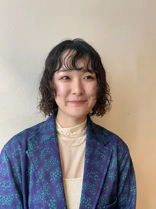 ミディアム パーマ フレンチボブパーマ Yuukiのヘアスタイル