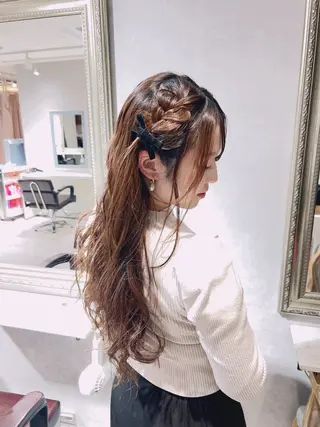 ロング ブリーチ🐰インナー ♡ハイライト♡綾🐰のヘアスタイル