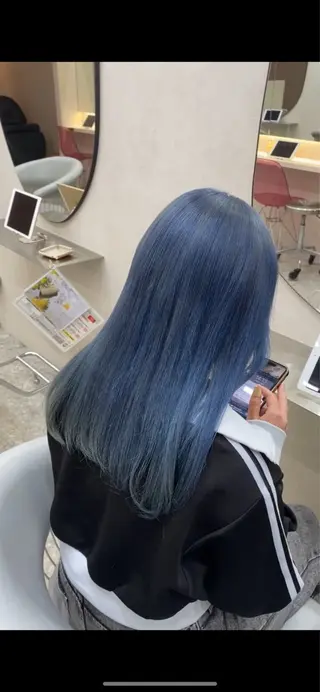 ロング カラー レイヤー/顔周り/ 透明感カラー/ななのヘアスタイル
