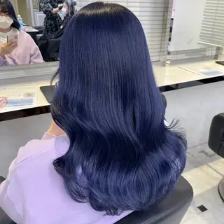 ロング カラー 韓国風艶髪🎀 暖色カラー🤍のヘアスタイル