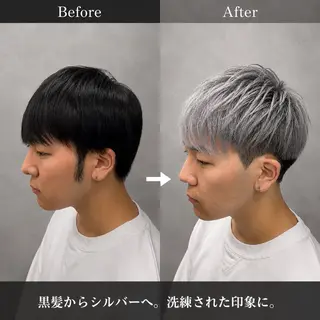 ショート カラー メンズ 🔮メンズ縮毛矯正 メンズパーマ💎竹永のヘアスタイル