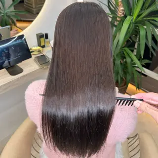 ロング 縮毛矯正・髪質改善 特化 出納 直起のヘアスタイル