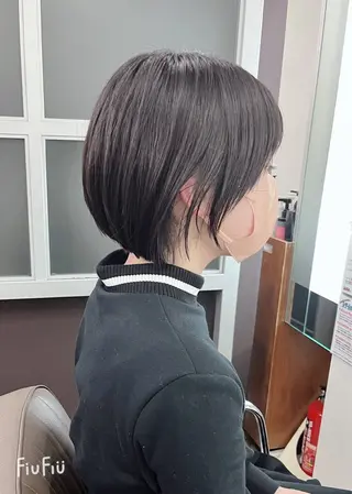 ショート 北千住/小顔レイヤー /顔まわり/西慶太朗のヘアスタイル