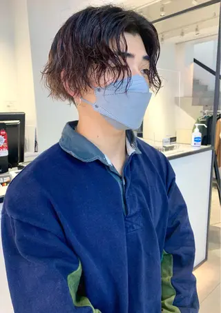 ミディアム パーマ Kureha/ネイル トレンドヘアのマツエク・マツパデザイン