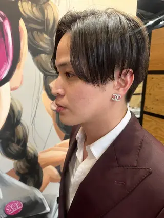 ショート カラー パーマ ヘアアレンジ メンズ キッズ ネイル マツエク・マツパ アイブロウ 久木原 ゆりのヘアスタイル